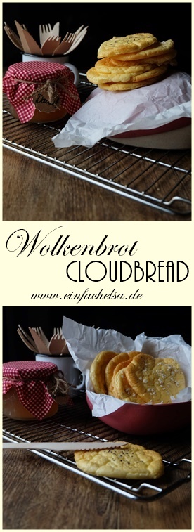 Wolkenbrot - auch Cloudbread genannt - mit einem Superfood-Topping